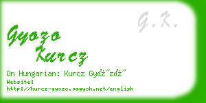 gyozo kurcz business card